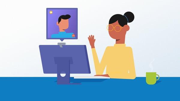 Getting Work Done - Animated Explainer Video - style frame